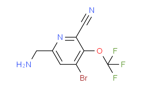 6-(Aminomethyl)-4-bromo-2-cyano-3-(trifluoromethoxy)pyridine