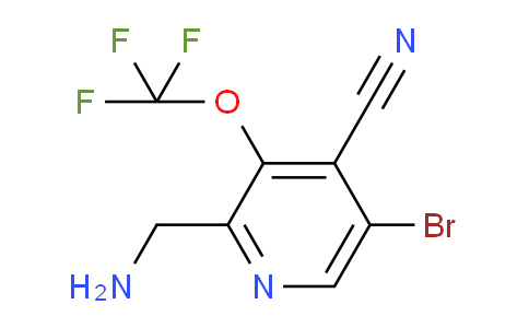 2-(Aminomethyl)-5-bromo-4-cyano-3-(trifluoromethoxy)pyridine