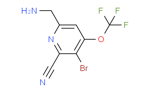 6-(Aminomethyl)-3-bromo-2-cyano-4-(trifluoromethoxy)pyridine