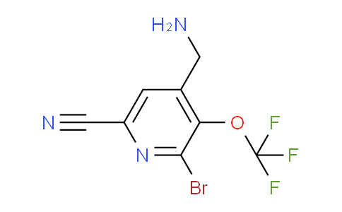 4-(Aminomethyl)-2-bromo-6-cyano-3-(trifluoromethoxy)pyridine