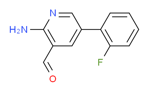 2-Amino-5-(2-fluorophenyl)nicotinaldehyde