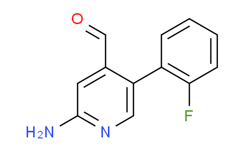 2-Amino-5-(2-fluorophenyl)isonicotinaldehyde
