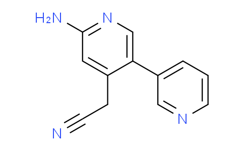 2-Amino-5-(pyridin-3-yl)pyridine-4-acetonitrile
