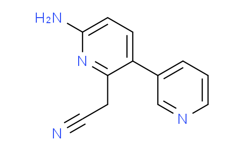 6-Amino-3-(pyridin-3-yl)pyridine-2-acetonitrile