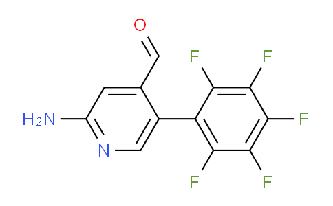 2-Amino-5-(perfluorophenyl)isonicotinaldehyde