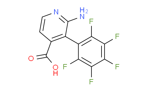 2-Amino-3-(perfluorophenyl)isonicotinic acid