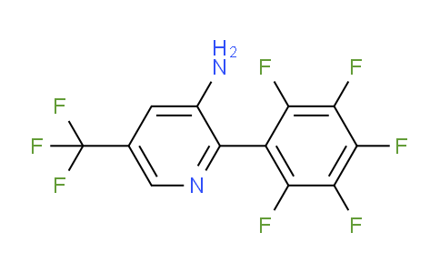 3-Amino-2-(perfluorophenyl)-5-(trifluoromethyl)pyridine