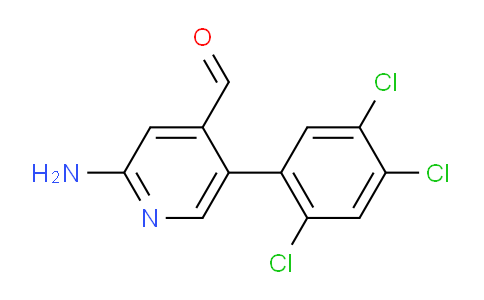 2-Amino-5-(2,4,5-trichlorophenyl)isonicotinaldehyde