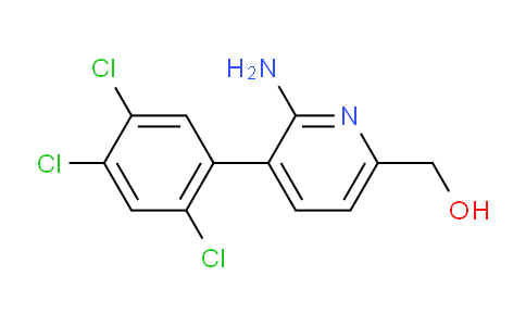 2-Amino-3-(2,4,5-trichlorophenyl)pyridine-6-methanol