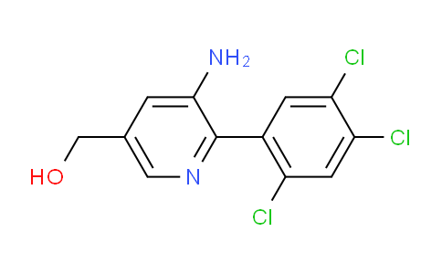 3-Amino-2-(2,4,5-trichlorophenyl)pyridine-5-methanol