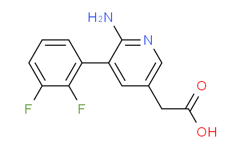 2-Amino-3-(2,3-difluorophenyl)pyridine-5-acetic acid