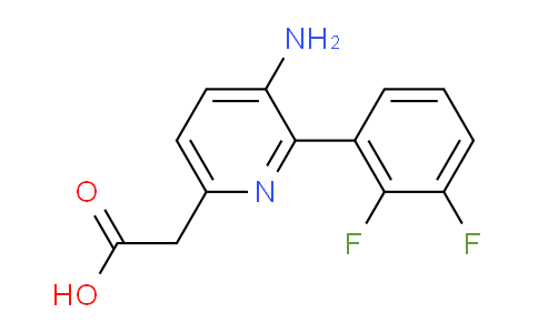 3-Amino-2-(2,3-difluorophenyl)pyridine-6-acetic acid
