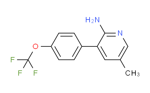 2-Amino-5-methyl-3-(4-(trifluoromethoxy)phenyl)pyridine