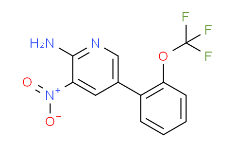 2-Amino-3-nitro-5-(2-(trifluoromethoxy)phenyl)pyridine