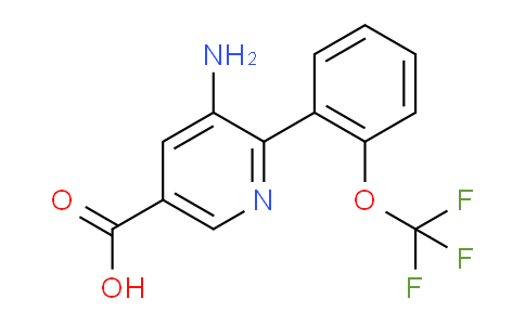 AM51585 | 1261876-57-6 | 5-Amino-6-(2-(trifluoromethoxy)phenyl)nicotinic acid