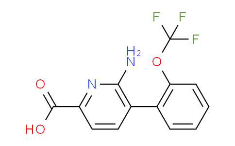 AM51609 | 1261877-05-7 | 6-Amino-5-(2-(trifluoromethoxy)phenyl)picolinic acid
