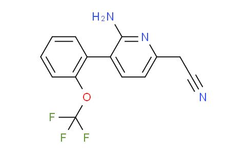 AM51650 | 1261587-88-5 | 2-Amino-3-(2-(trifluoromethoxy)phenyl)pyridine-6-acetonitrile