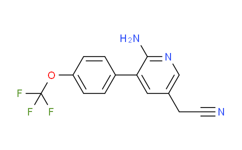 AM51655 | 1261781-20-7 | 2-Amino-3-(4-(trifluoromethoxy)phenyl)pyridine-5-acetonitrile