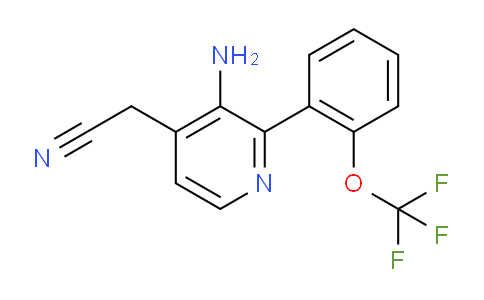 AM51663 | 1261555-68-3 | 3-Amino-2-(2-(trifluoromethoxy)phenyl)pyridine-4-acetonitrile