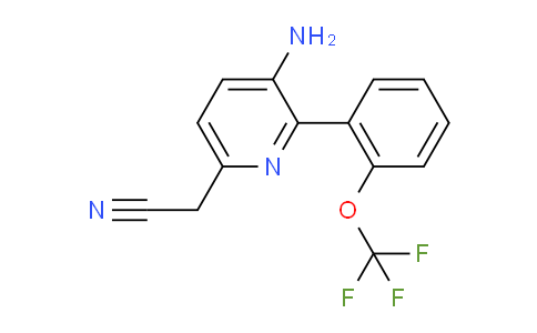 AM51665 | 1261781-26-3 | 3-Amino-2-(2-(trifluoromethoxy)phenyl)pyridine-6-acetonitrile