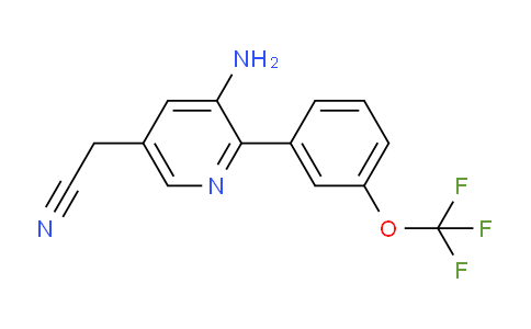 3-Amino-2-(3-(trifluoromethoxy)phenyl)pyridine-5-acetonitrile