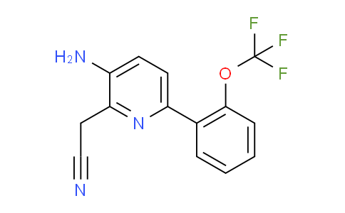 AM51672 | 1261569-05-4 | 3-Amino-6-(2-(trifluoromethoxy)phenyl)pyridine-2-acetonitrile