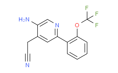 AM51676 | 1261555-79-6 | 5-Amino-2-(2-(trifluoromethoxy)phenyl)pyridine-4-acetonitrile