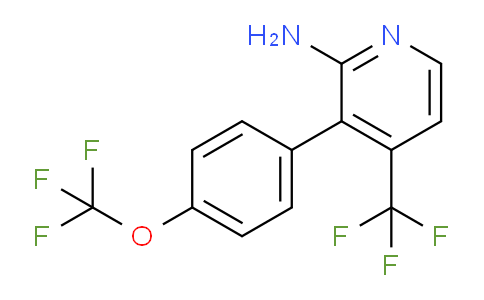 2-Amino-3-(4-(trifluoromethoxy)phenyl)-4-(trifluoromethyl)pyridine