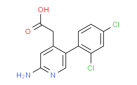 2-Amino-5-(2,4-dichlorophenyl)pyridine-4-acetic acid