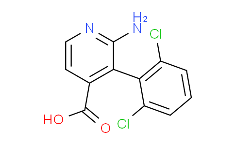 2-Amino-3-(2,6-dichlorophenyl)isonicotinic acid
