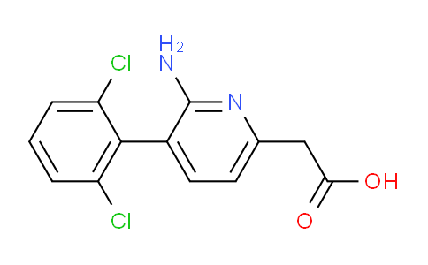 2-Amino-3-(2,6-dichlorophenyl)pyridine-6-acetic acid