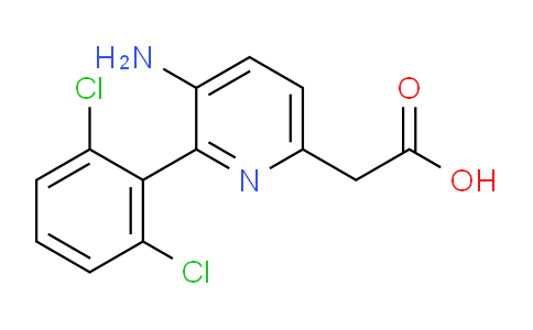 3-Amino-2-(2,6-dichlorophenyl)pyridine-6-acetic acid