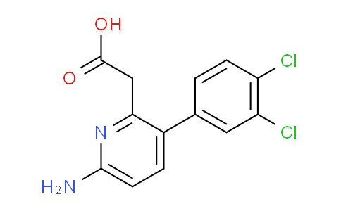 6-Amino-3-(3,4-dichlorophenyl)pyridine-2-acetic acid