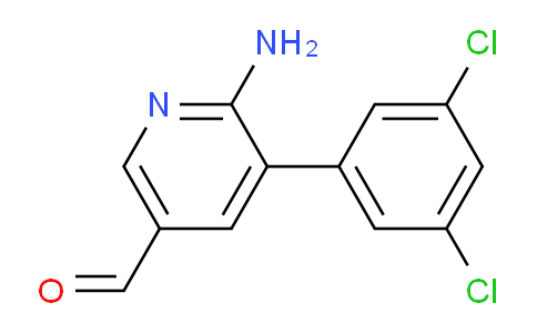 6-Amino-5-(3,5-dichlorophenyl)nicotinaldehyde