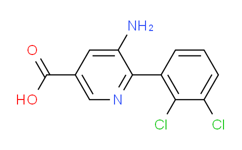 5-Amino-6-(2,3-dichlorophenyl)nicotinic acid