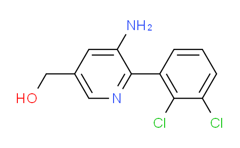 3-Amino-2-(2,3-dichlorophenyl)pyridine-5-methanol