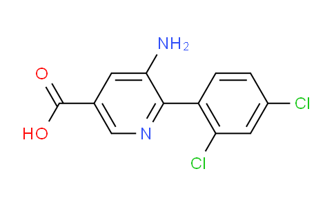 5-Amino-6-(2,4-dichlorophenyl)nicotinic acid