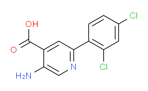 5-Amino-2-(2,4-dichlorophenyl)isonicotinic acid