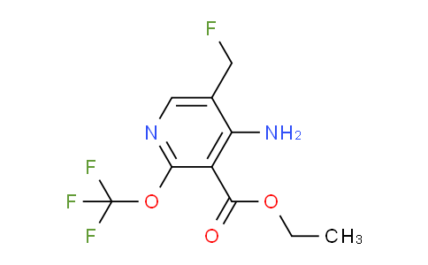 Ethyl 4-amino-5-(fluoromethyl)-2-(trifluoromethoxy)pyridine-3-carboxylate