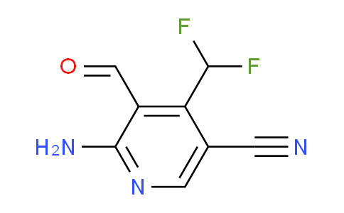 2-Amino-5-cyano-4-(difluoromethyl)pyridine-3-carboxaldehyde