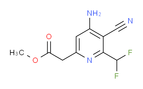 AM52490 | 1805328-52-2 | Methyl 4-amino-3-cyano-2-(difluoromethyl)pyridine-6-acetate