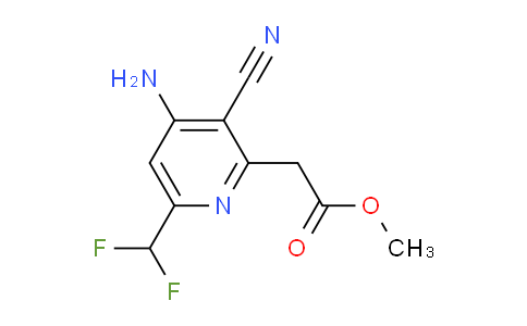 AM52492 | 1805109-93-6 | Methyl 4-amino-3-cyano-6-(difluoromethyl)pyridine-2-acetate