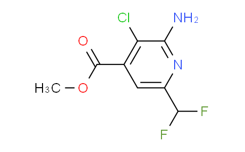AM52494 | 1805919-54-3 | Methyl 2-amino-3-chloro-6-(difluoromethyl)pyridine-4-carboxylate