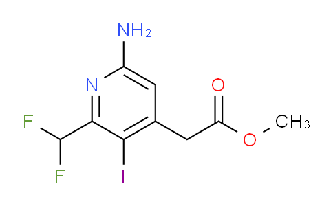AM52532 | 1805149-69-2 | Methyl 6-amino-2-(difluoromethyl)-3-iodopyridine-4-acetate