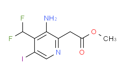 AM52535 | 1805086-19-4 | Methyl 3-amino-4-(difluoromethyl)-5-iodopyridine-2-acetate