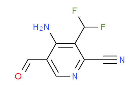 4-Amino-2-cyano-3-(difluoromethyl)pyridine-5-carboxaldehyde