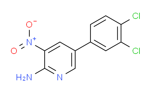 2-Amino-5-(3,4-dichlorophenyl)-3-nitropyridine