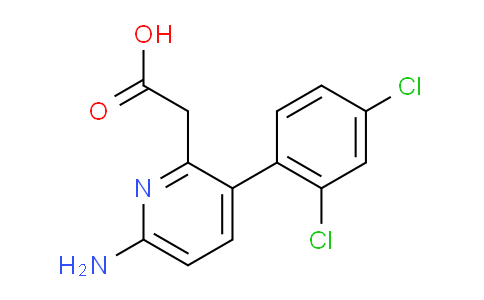 6-Amino-3-(2,4-dichlorophenyl)pyridine-2-acetic acid