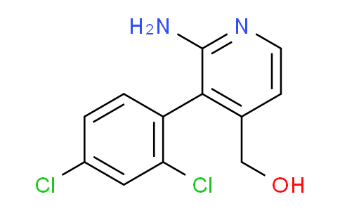 2-Amino-3-(2,4-dichlorophenyl)pyridine-4-methanol
