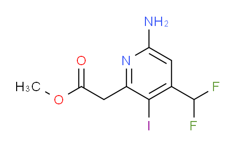 AM52832 | 1805085-83-9 | Methyl 6-amino-4-(difluoromethyl)-3-iodopyridine-2-acetate
